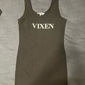 Vixen Black Tank Mini Dress